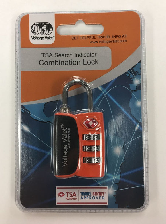 Voltage Valet - TSA Search Indicator Combination Lock (TSA12068)